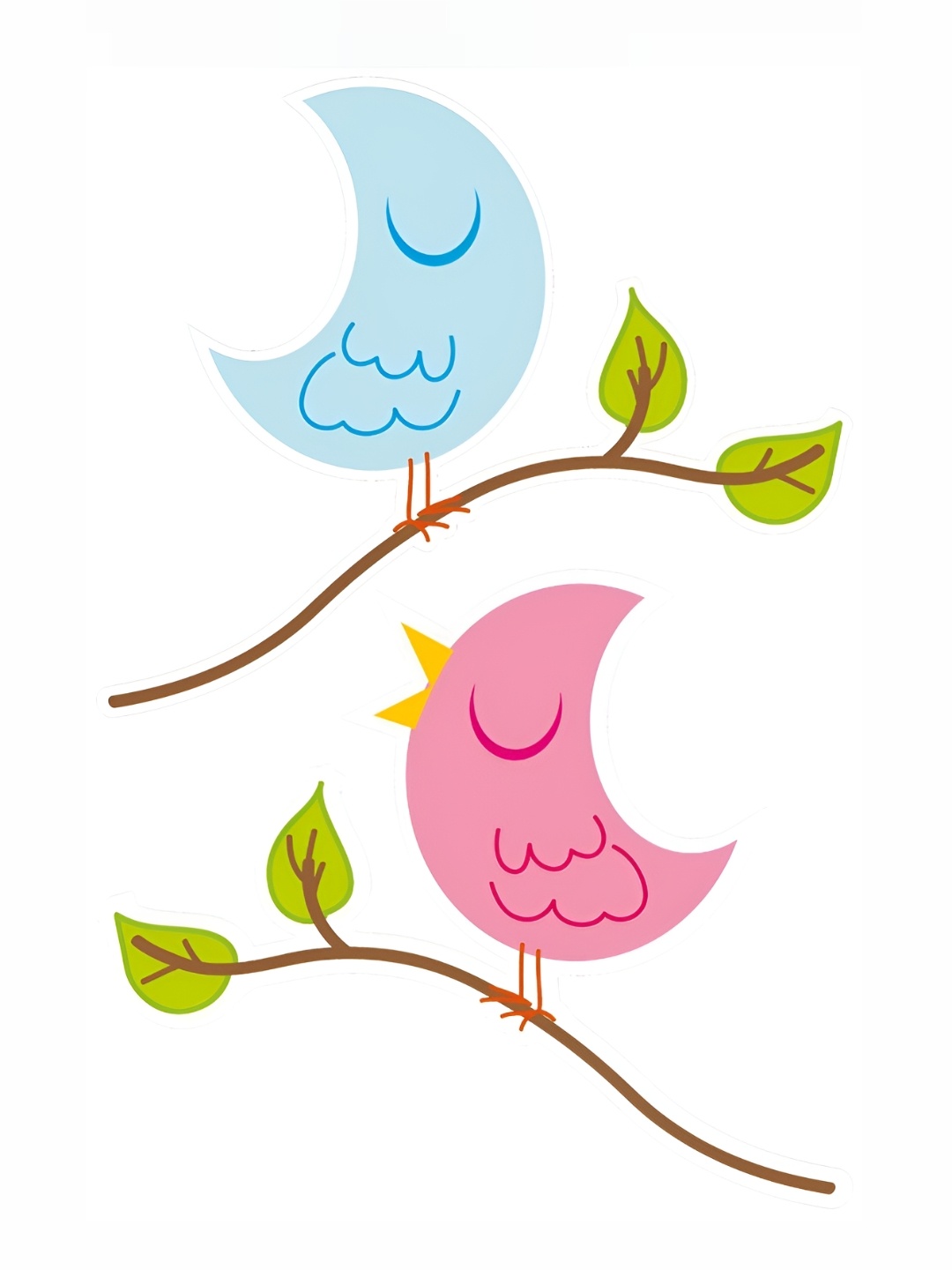 

Aquire Blue & Pink Birds Printed Self-Adhesive Wall Sticker