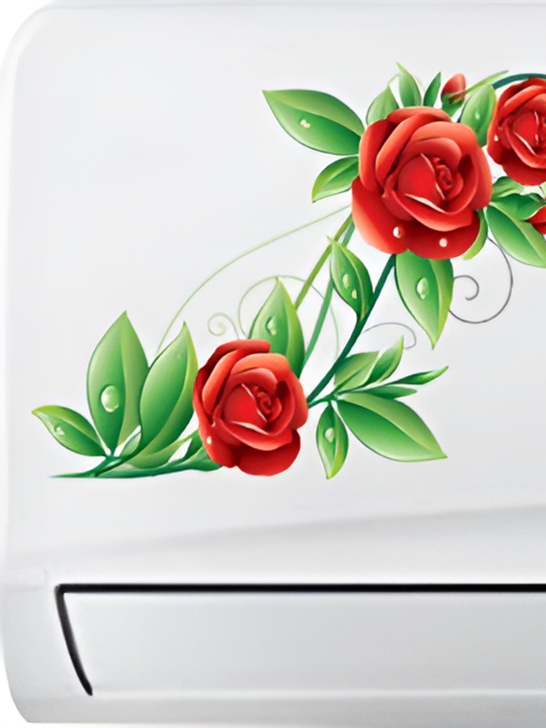 

Aquire god & god's Red & Green Floral Printed Air Conditioner Sticker