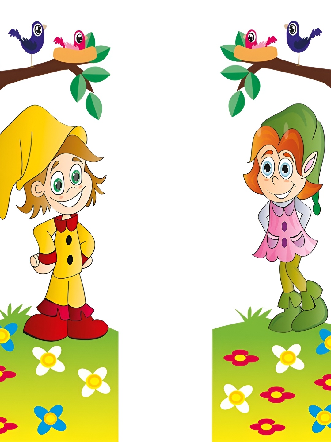 

Aquire Green & Yellow Two Dolls Wall Sticker