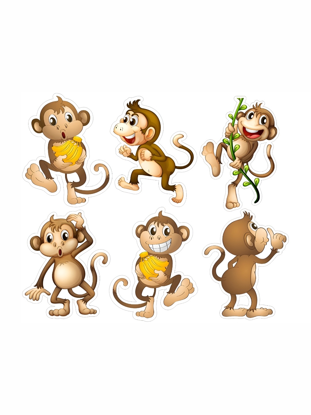 

Aquire White & Brown Printed Long Lasting Wall Stickers