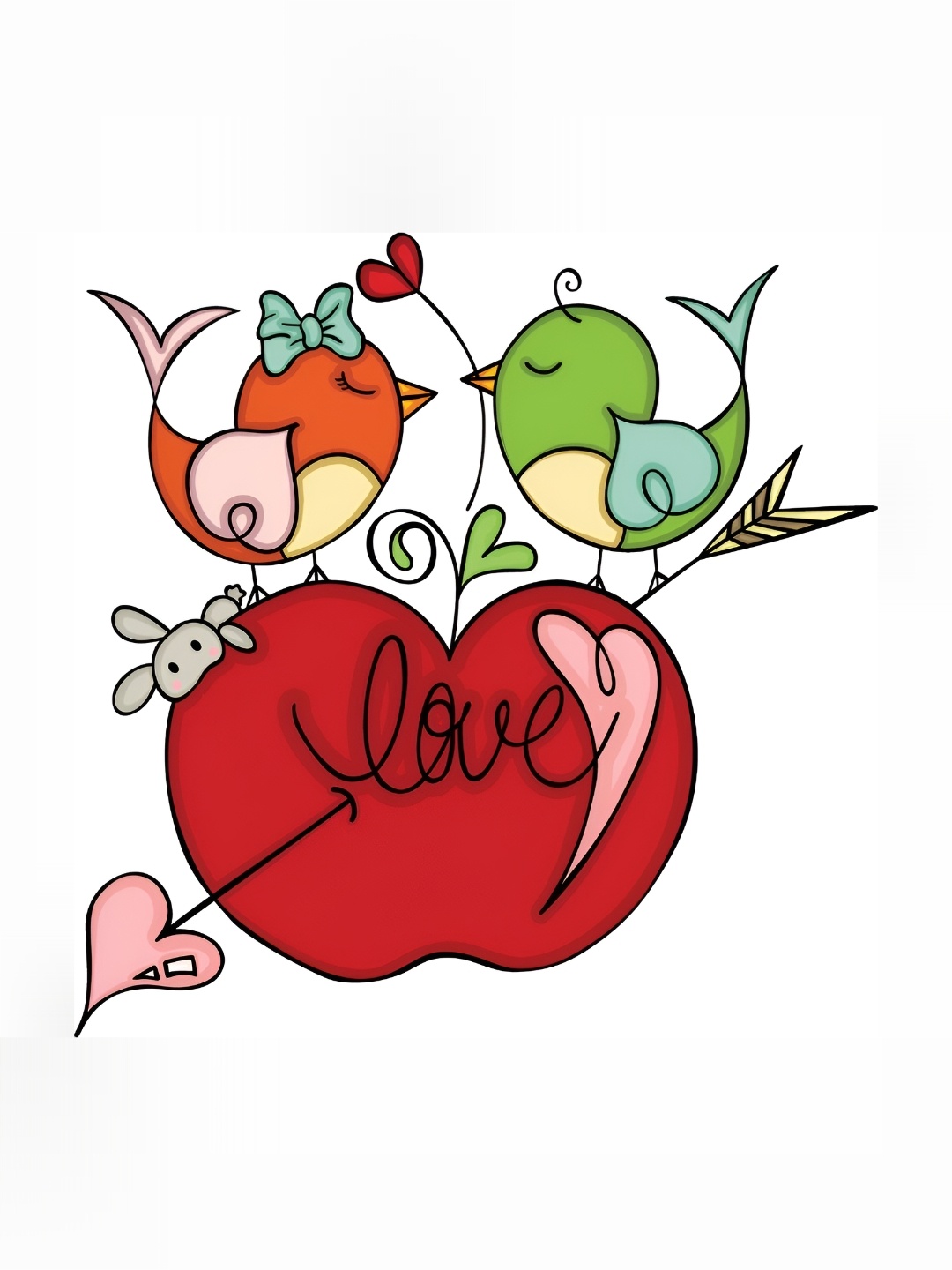 

Aquire Red & green Modern Art Printed Wall Sticker
