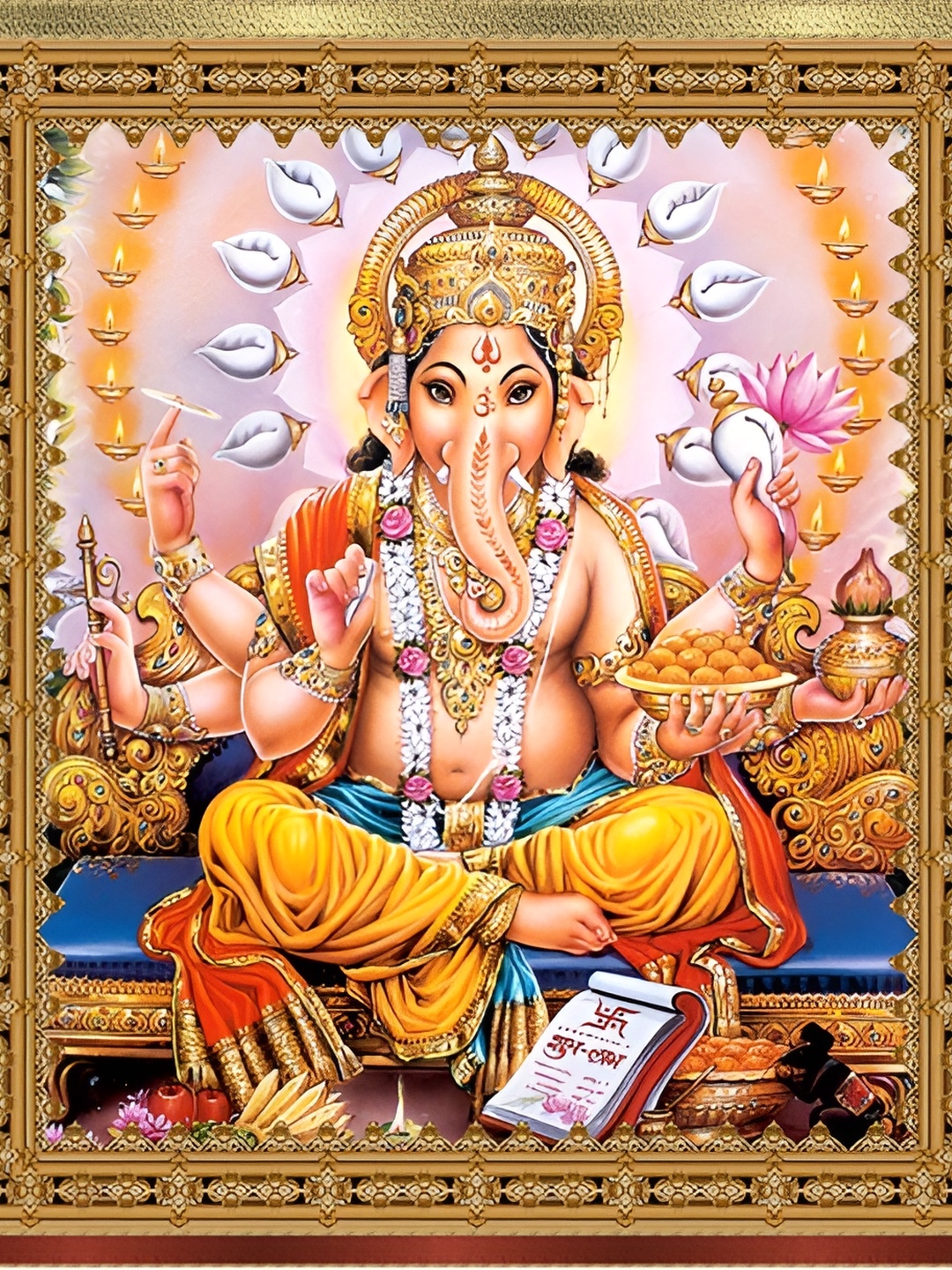 

Aquire Red & Yellow Religious Printed Long Lasting Wall Stickers