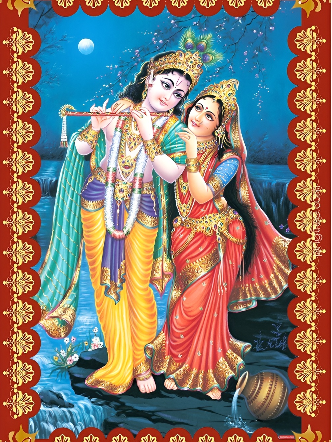 

Aquire Blue & Yellow Religious Printed Long Lasting Wall Stickers