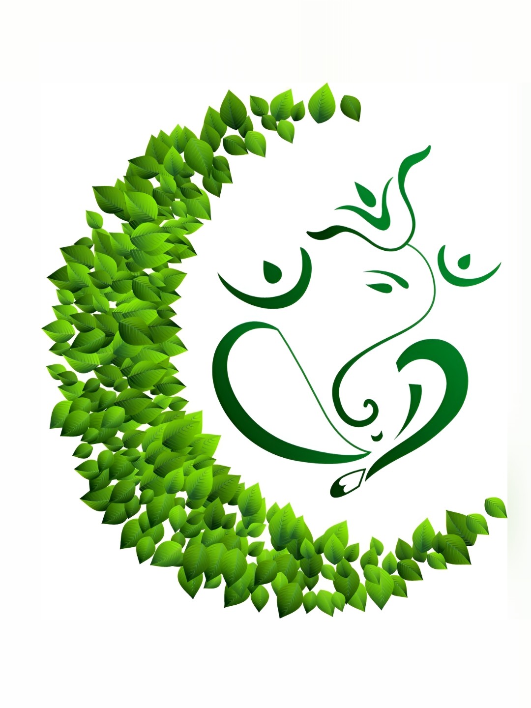 

Aquire Green Lord Ganesh Glossy Wall Sticker