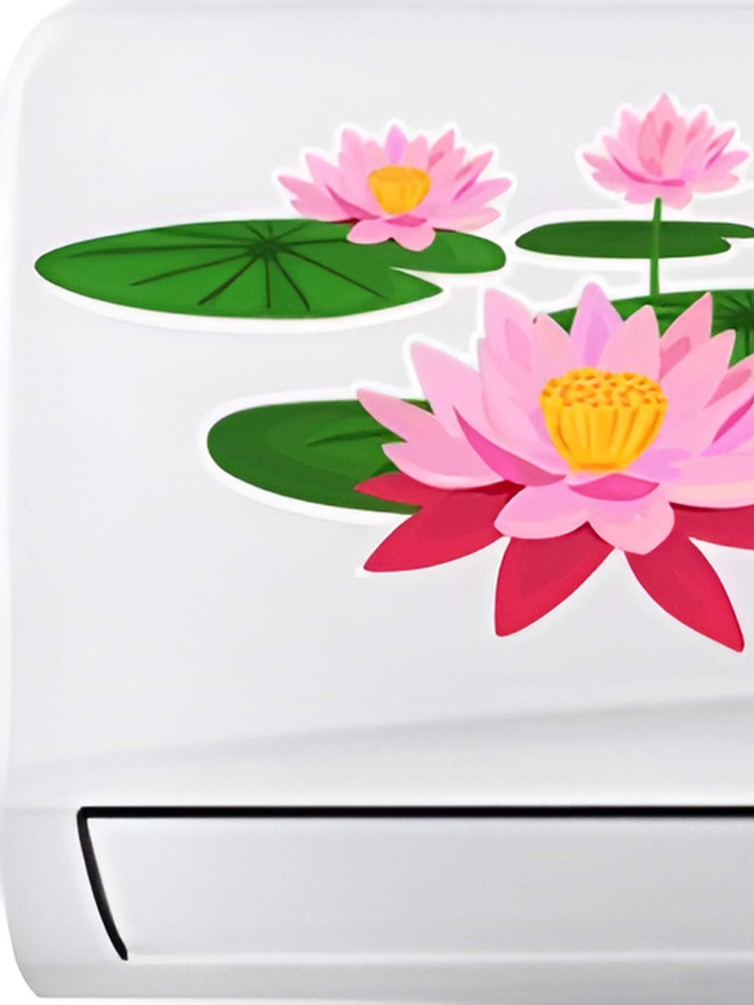 

Aquire god & god's Pink & Green Printed Air Conditioner Sticker