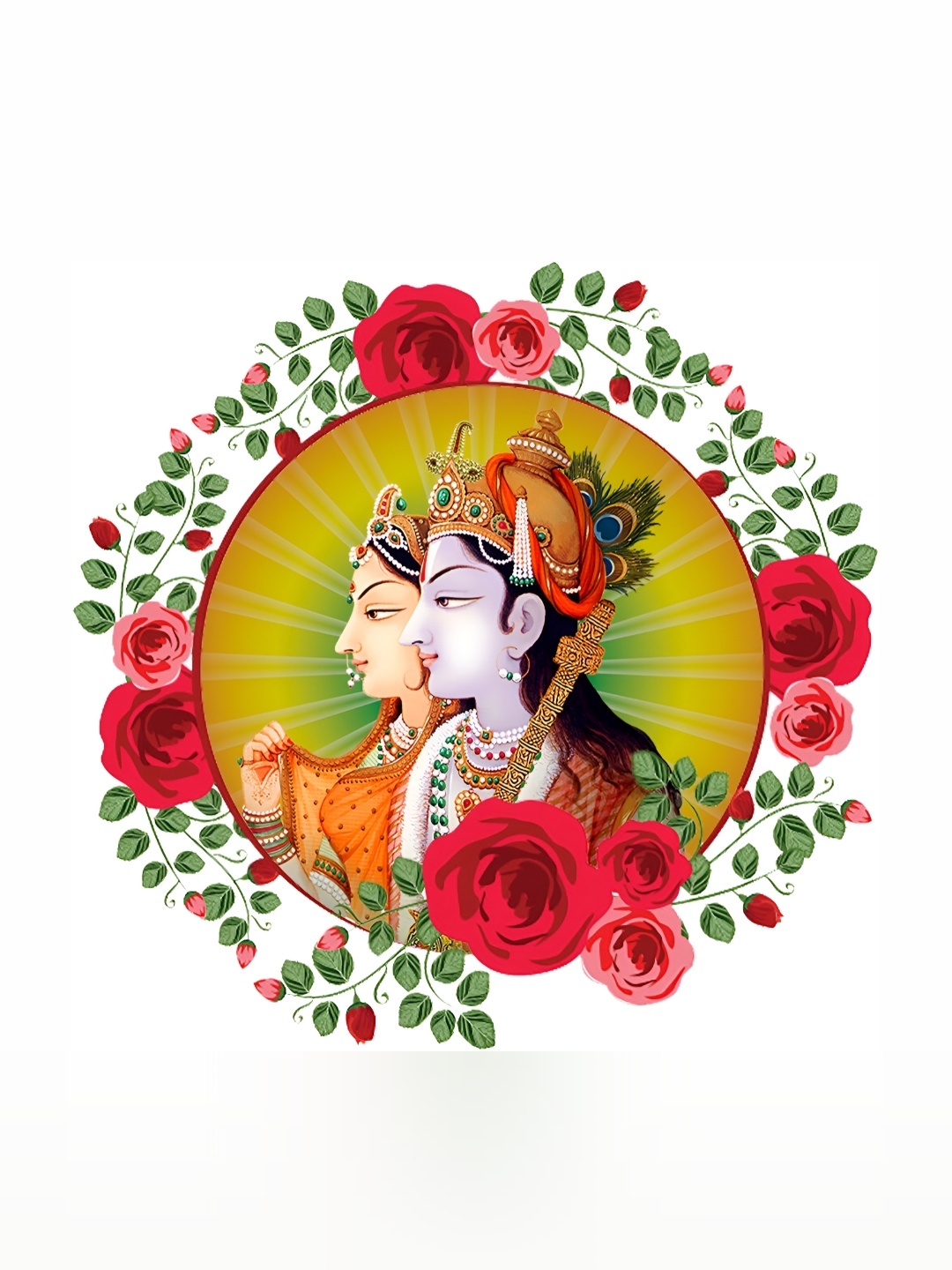 

Aquire Red & Green Religious Printed Long Lasting Wall Stickers