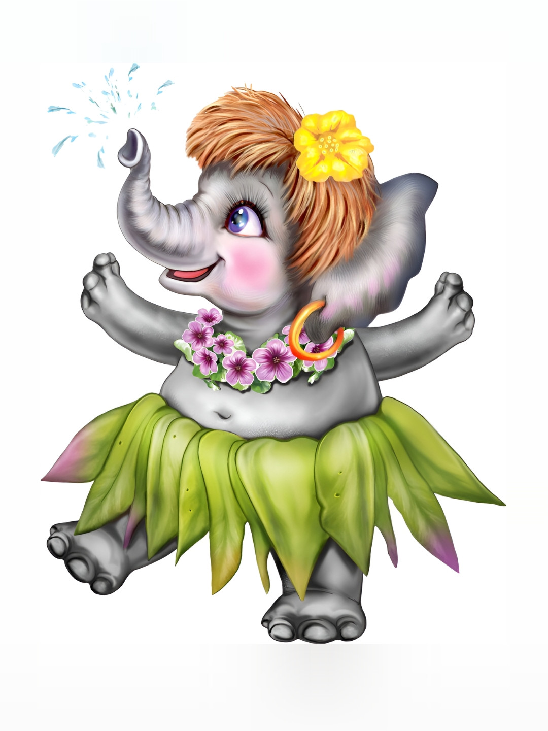 

Aquire Grey & Green Happy Elephant Printed Self-Adhesive Wall Sticker