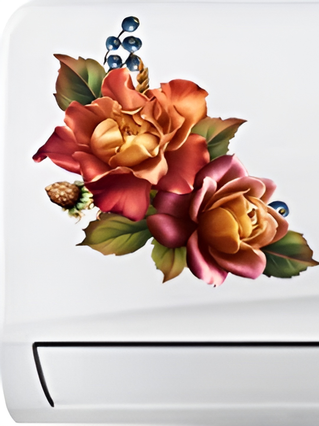 

Aquire Red & Pink Floral Printed Wall Sticker