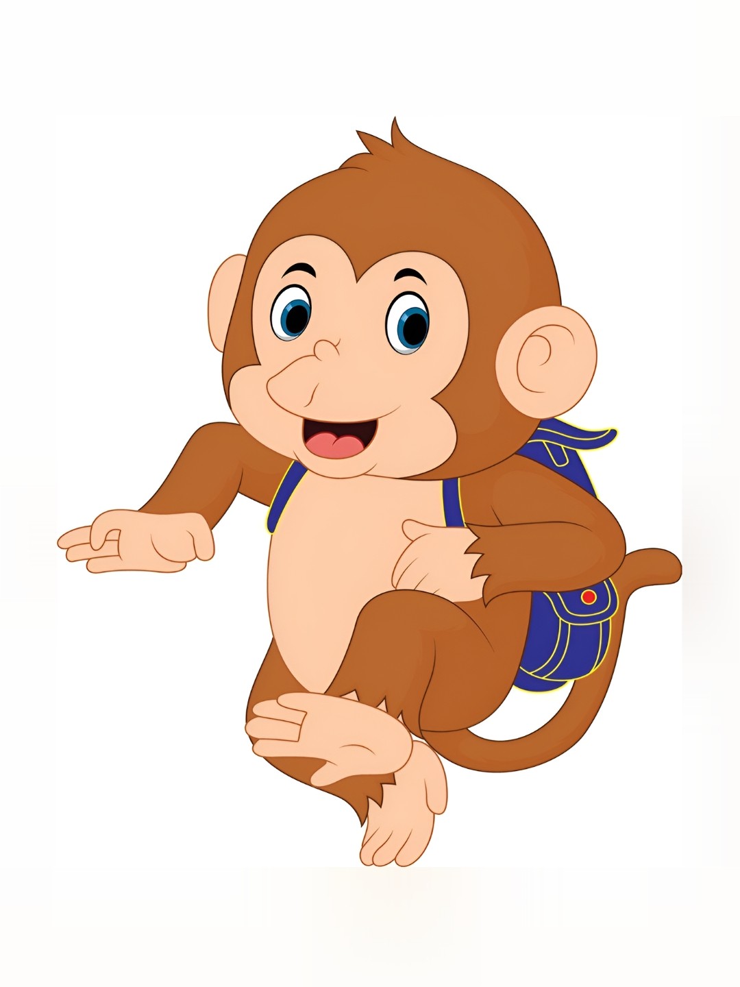 

Aquire Brown & Blue Monkey Printed Wall Sticker