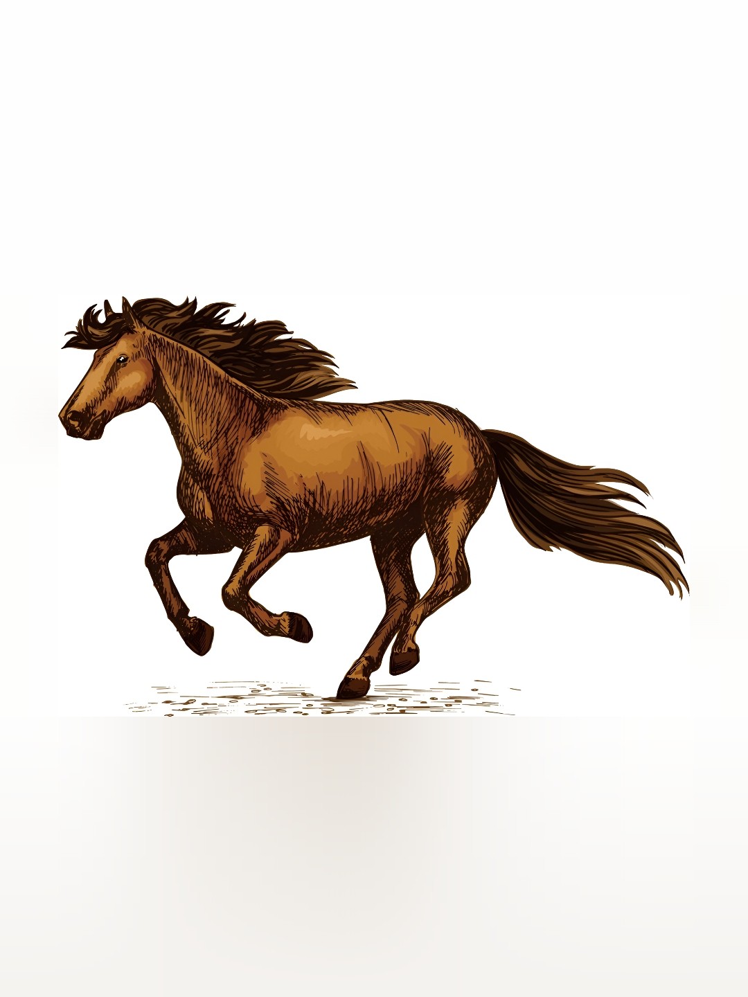 

Aquire Tan Brown god & god's Horse Printed Self-Adhesive Wall Sticker