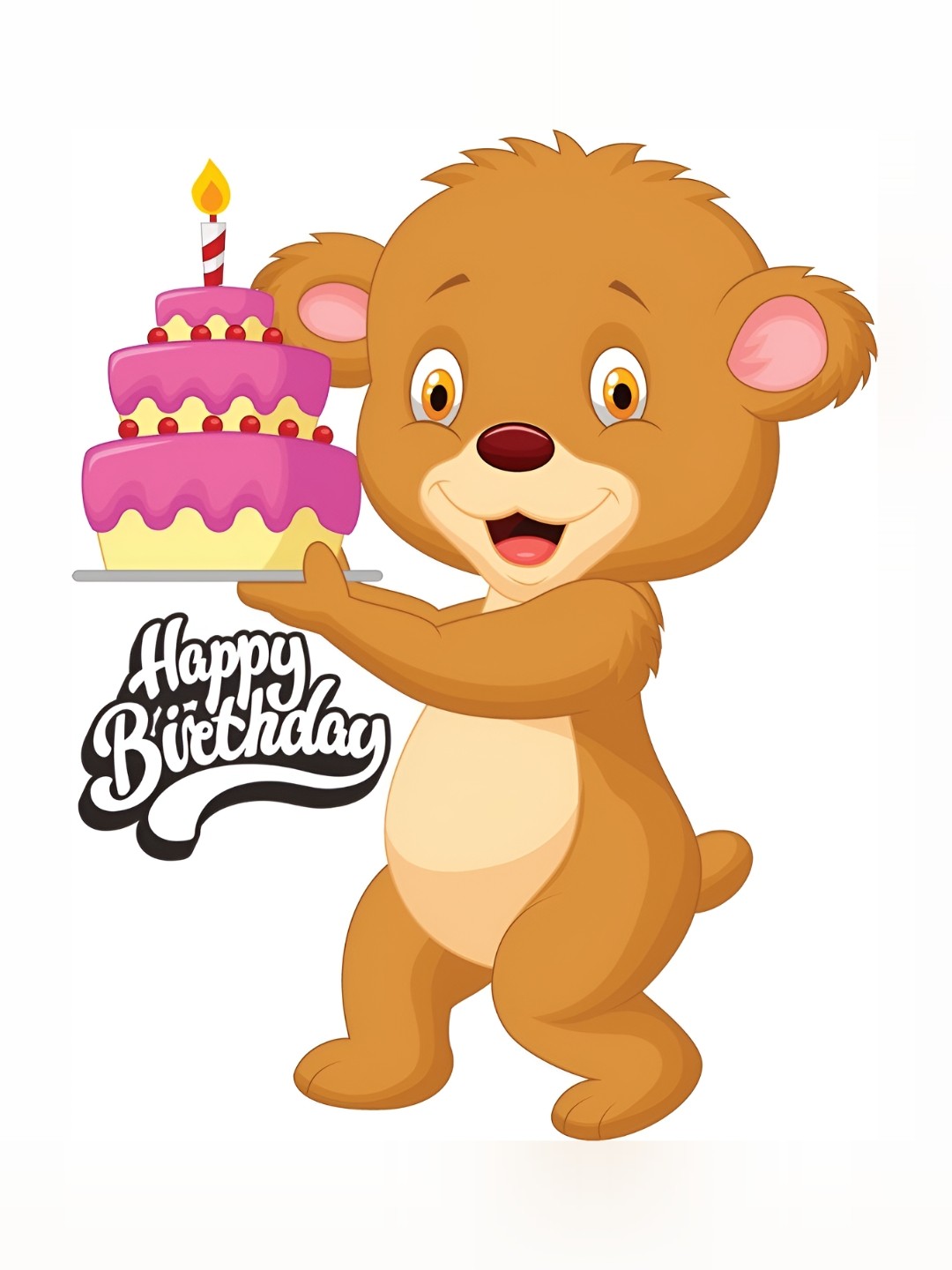 

Aquire Brown & Beige Teddy Printed Waterproof Wall Sticker