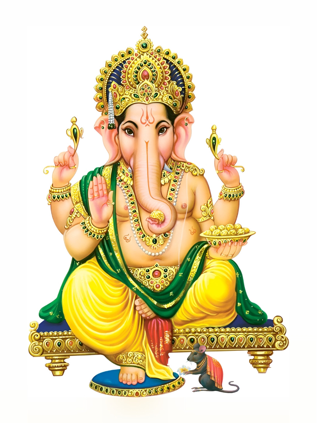

Aquire god & god's Yellow & Green Printed Self-Adhesive Wall Sticker