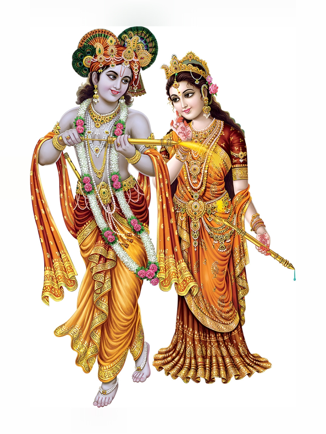 

Aquire Yellow & Orange-Coloured God & God's Self Adhesive Wall Sticker