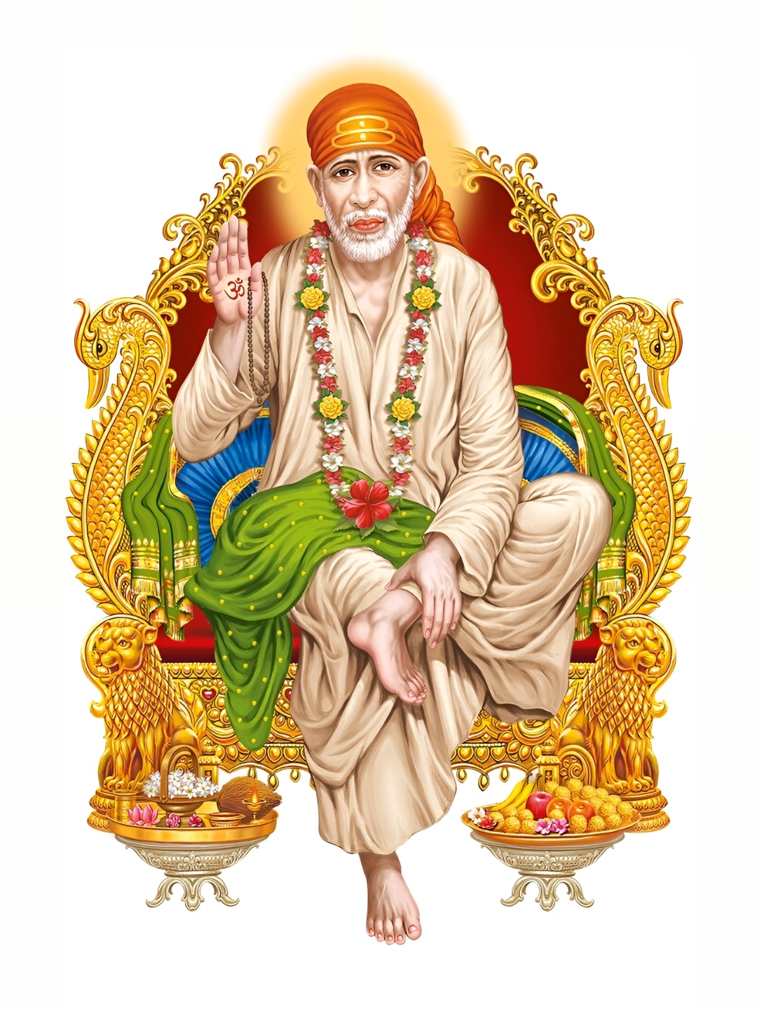 

Aquire Beige & Yellow Sai Baba Printed Self-Adhesive Wall Sticker