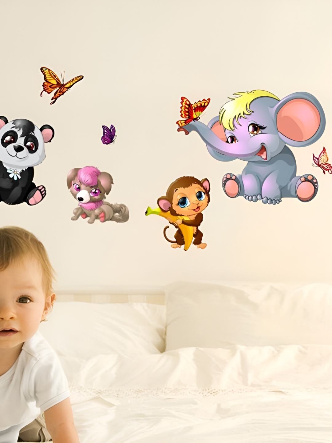 

Aquire Grey & Black Cartoon Characters Waterproof Wall Stickers