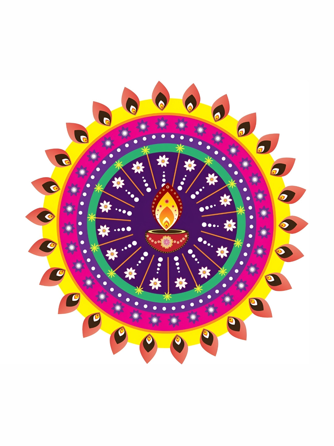 

Aquire Pink & Purple Religious Theme Printed Self-Adhesive Waterproof Wall Sticker