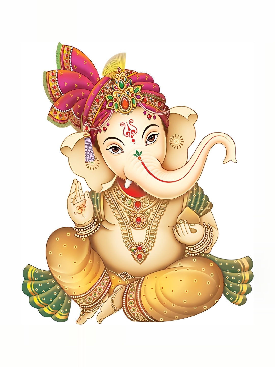 

Aquire Yellow & Pink Ganesha Printed Self-Adhesive Wall Sticker