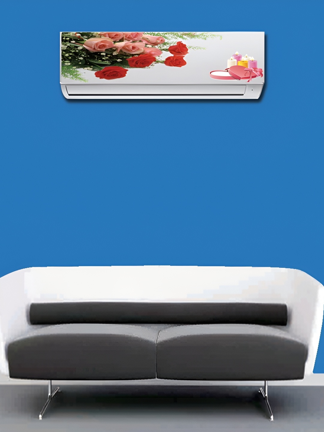 

Aquire White & Red Air Conditioner Floral Wall Sticker