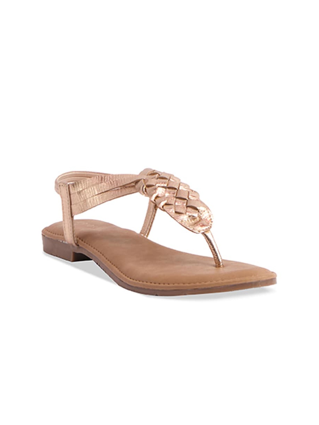 

ERIDANI Bizzy Braided Flats, Rose gold