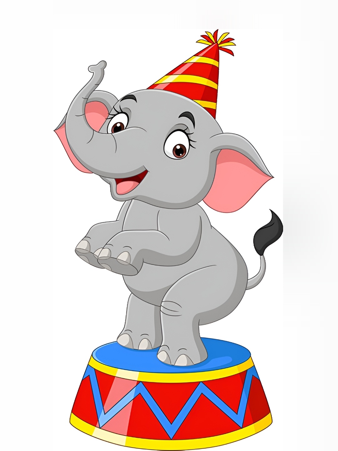 

Aquire Grey & Red Baby Elephant Printed Self-Adhesive Waterproof Wall Sticker