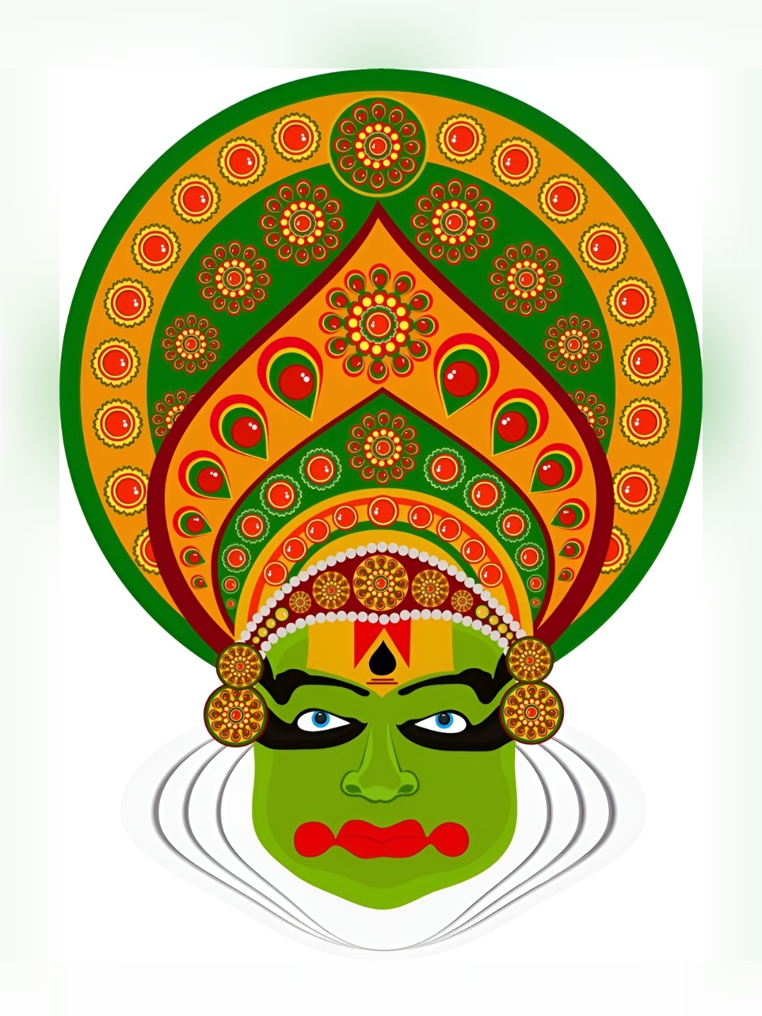 

Aquire Green & Orange-Coloured Printed Wall Sticker
