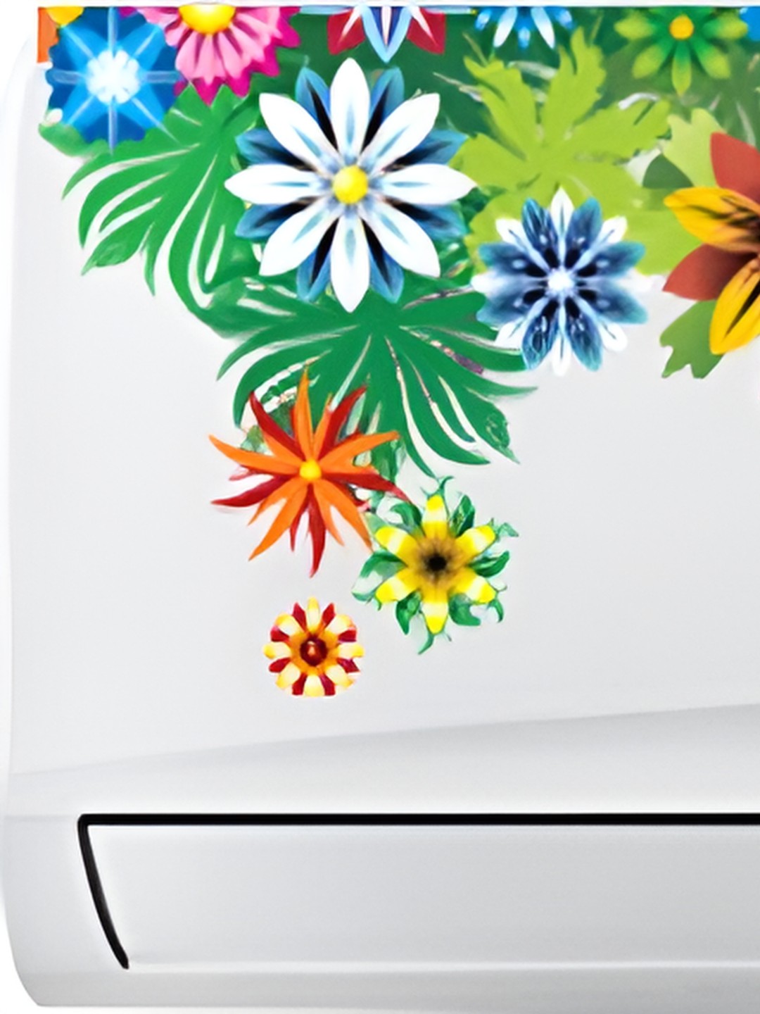 

Aquire god & god's Green & Yellow Printed Self-adhesive AC Sticker