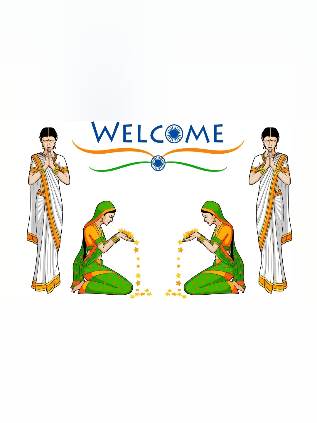 

Aquire Green & White Religious Theme Printed Self-Adhesive Waterproof Wall Sticker