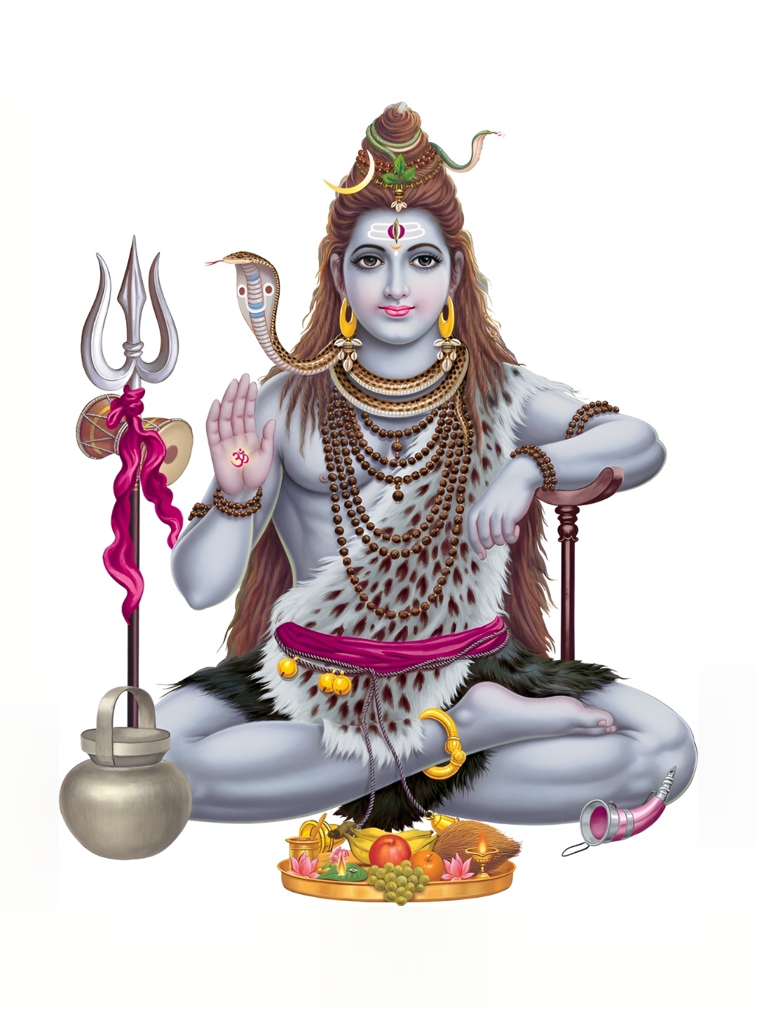 

Aquire Blue Shiva Printed Wall Sticker