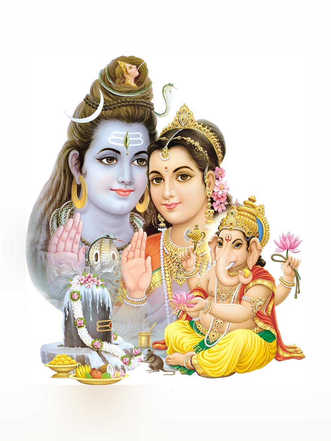 

Aquire Blue & Beige Shiva Parvathi Printed Self-Adhesive Wall Sticker