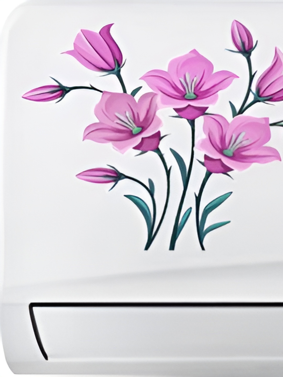 

Aquire Pink & Blue Floral Printed Self-Adhesive AC Sticker