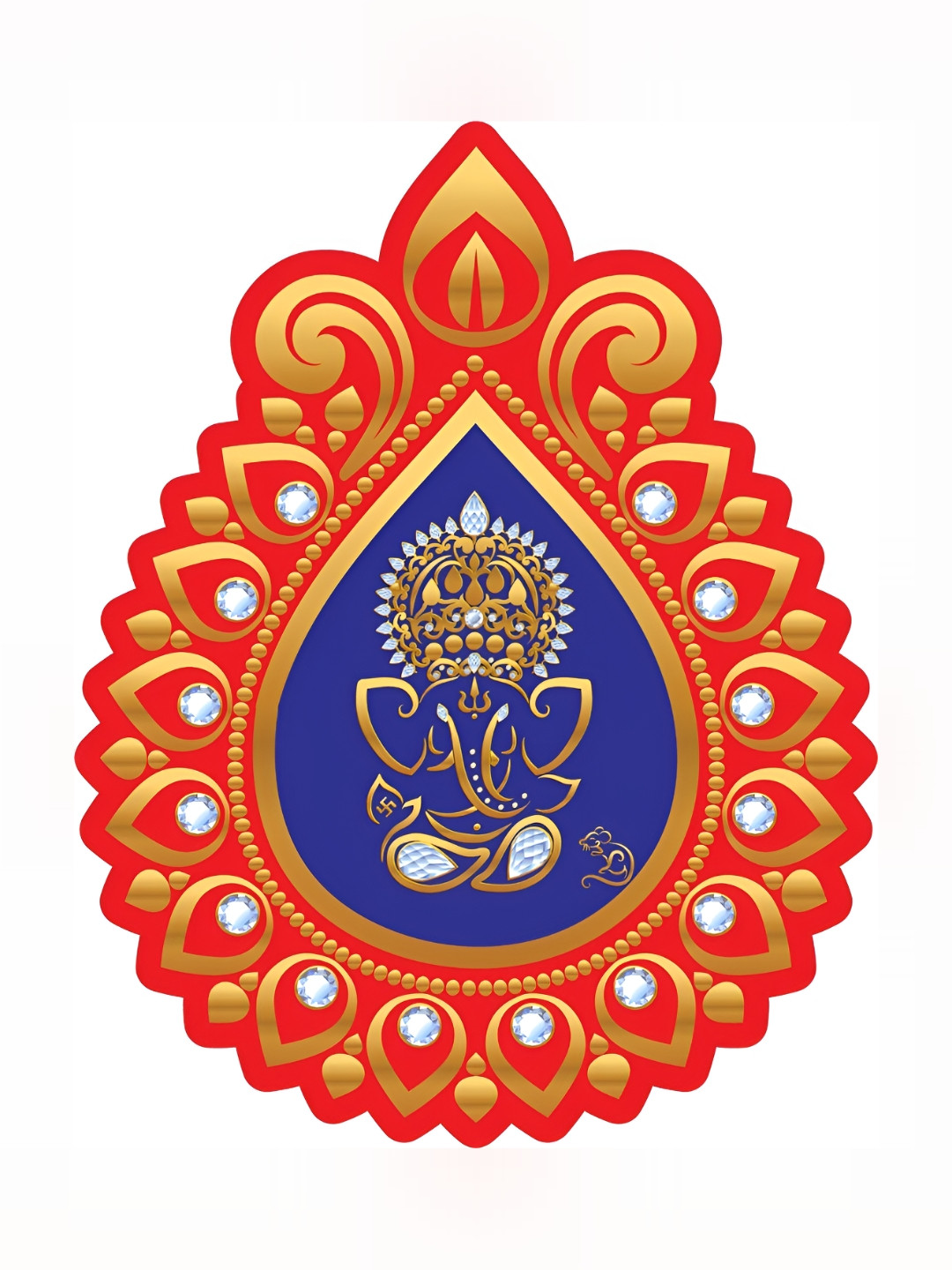 

Aquire Red & Blue Glossy Religious Wall Stickers