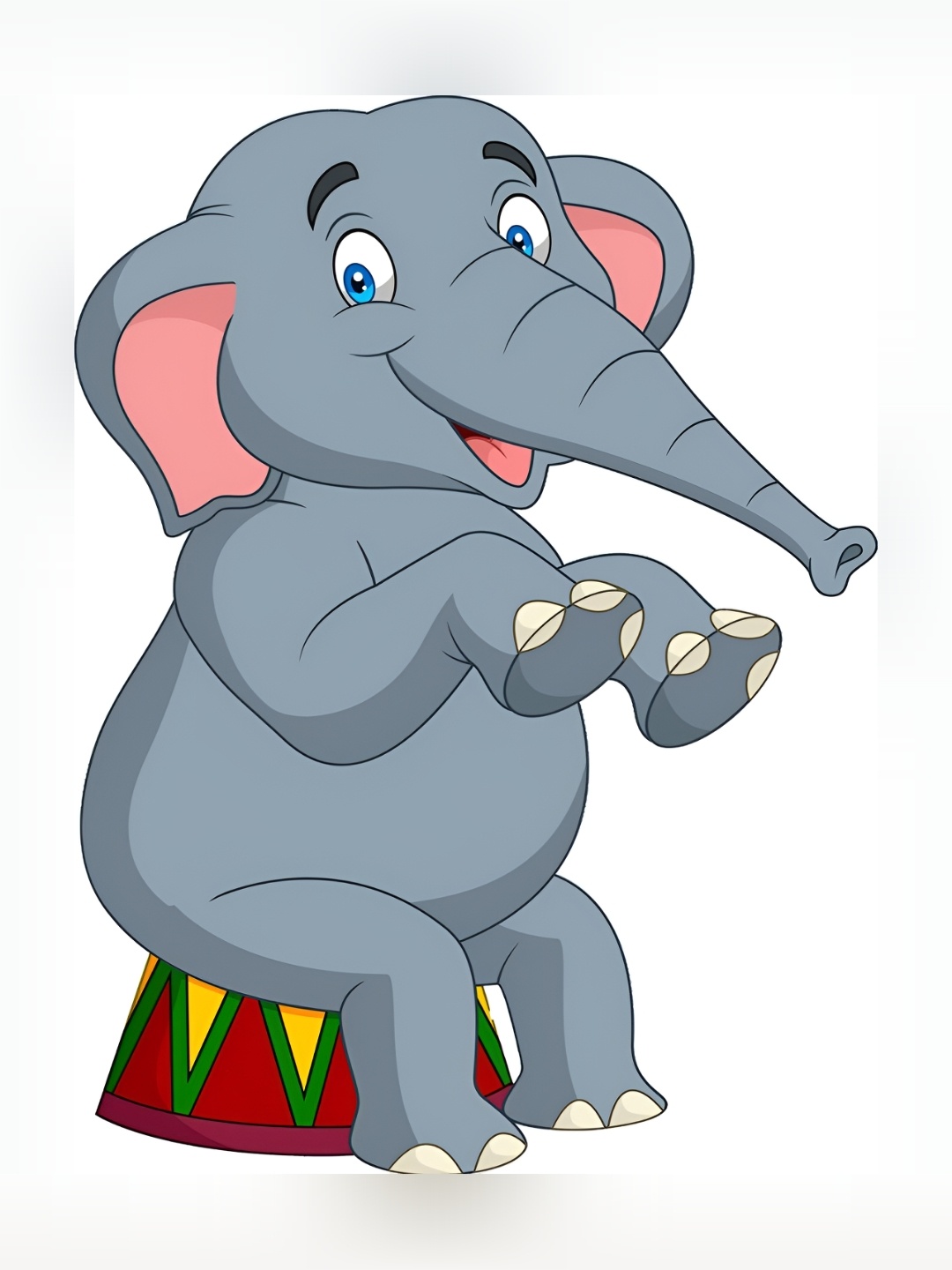 

Aquire My Celebrat Blue & Red Elephant Printed Self-Adhesive Wall Sticker