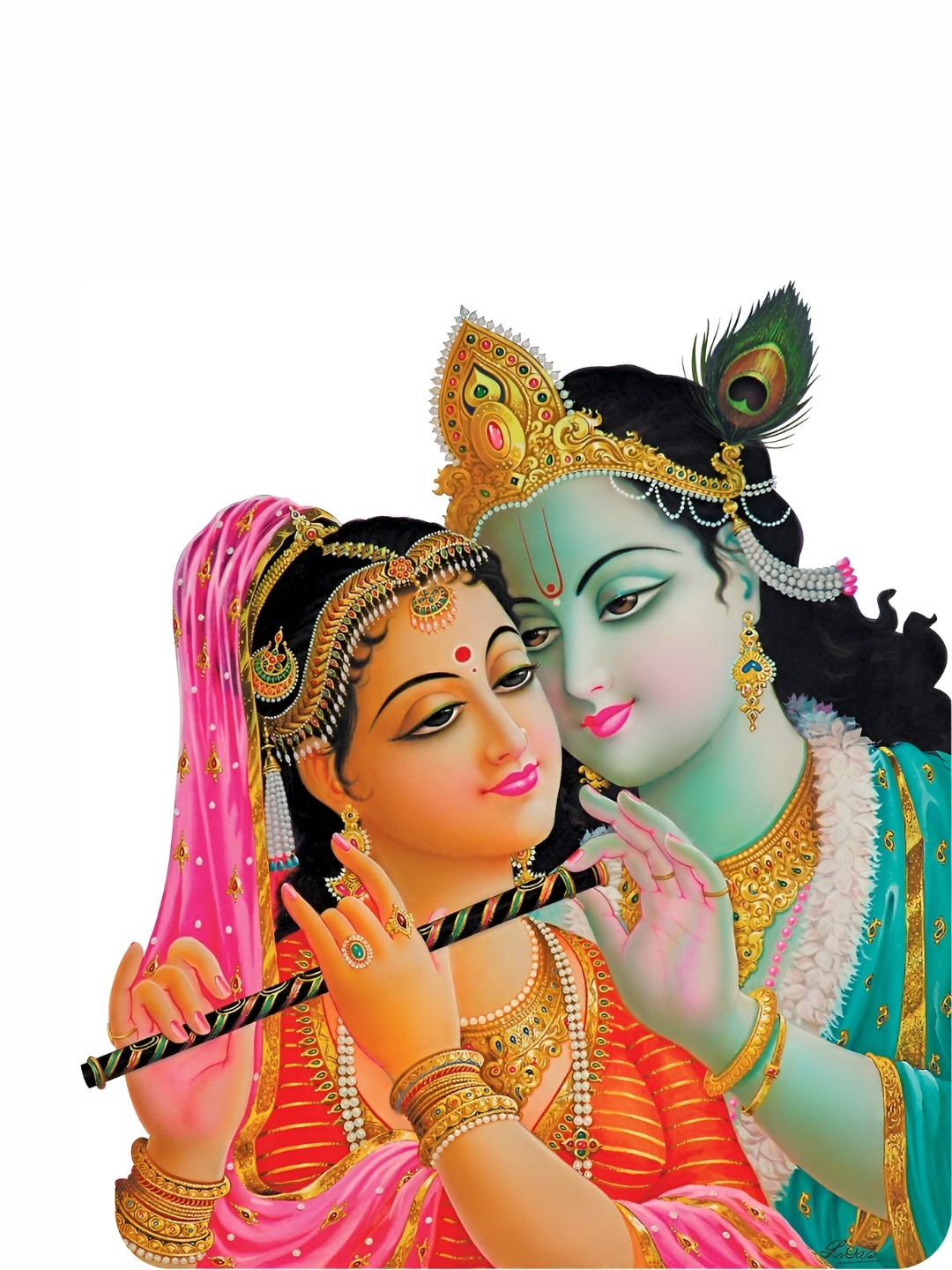 

Aquire Pink & Green Modern Art Religious Wallpaper
