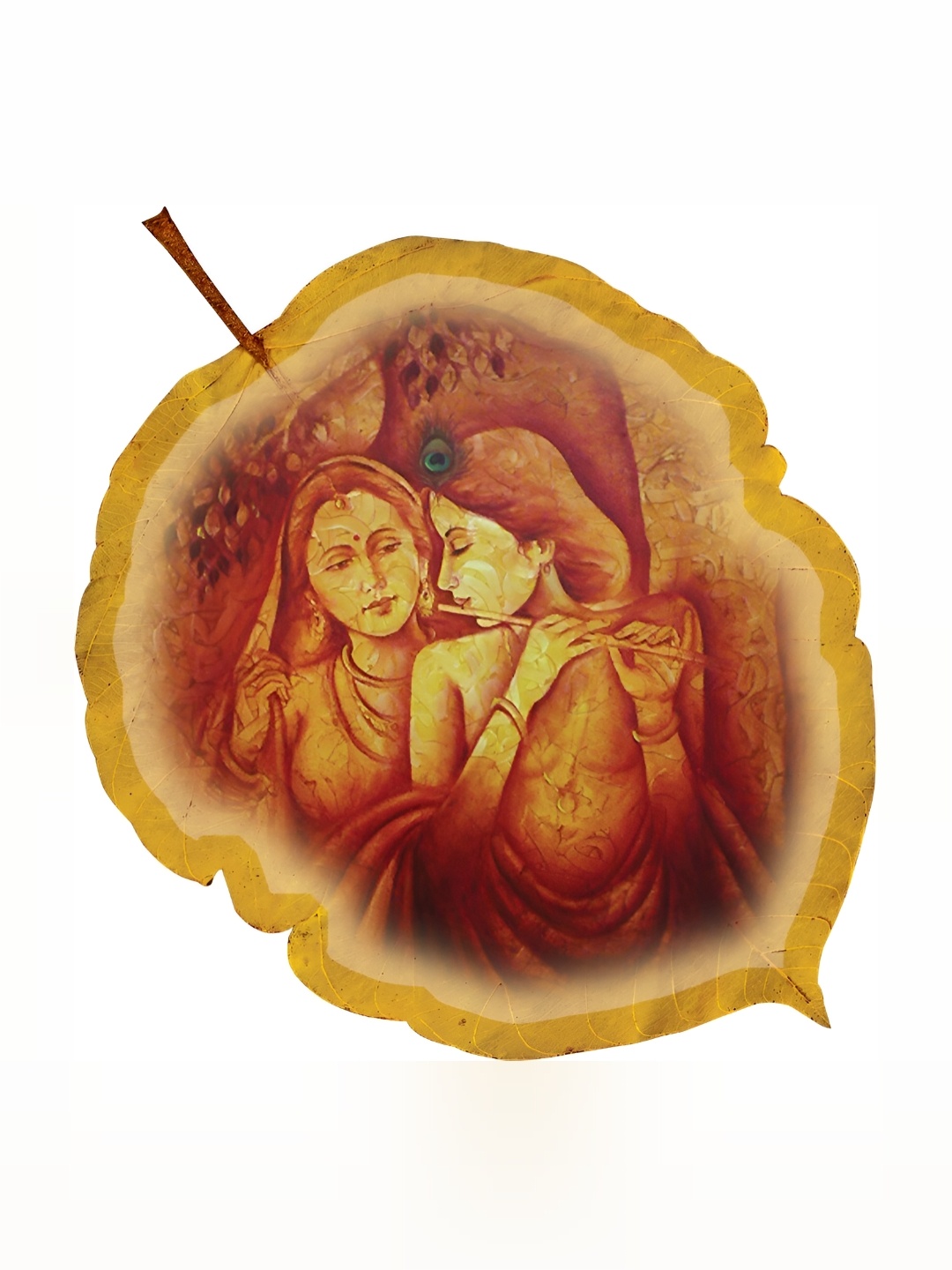 

Aquire Yellow & Maroon Lord Radhakrishna Wall Sticker