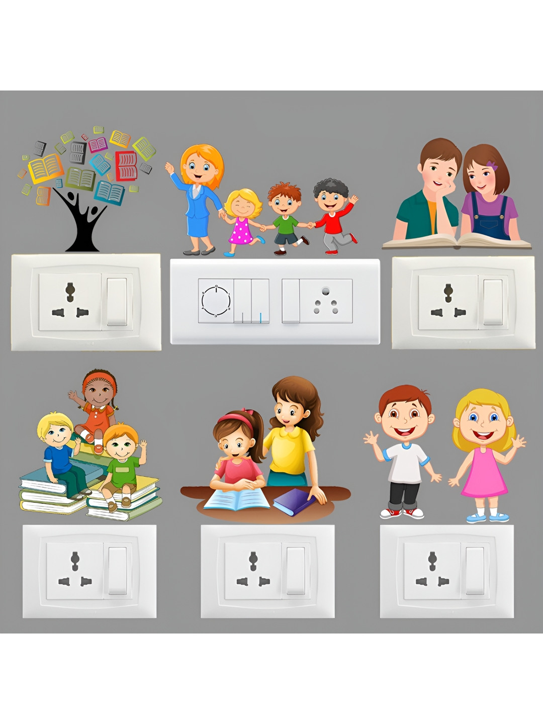 

Aquire Pink & Blue Self-Adhesive Switch Board Stickers