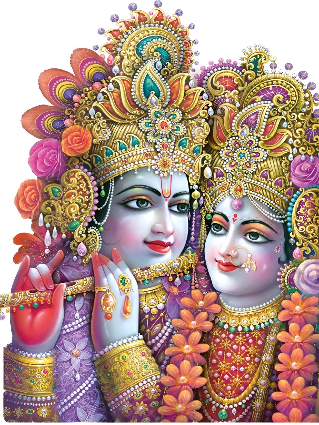 

Aquire Blue & Pink Lord Radhakrishna Wall Sticker