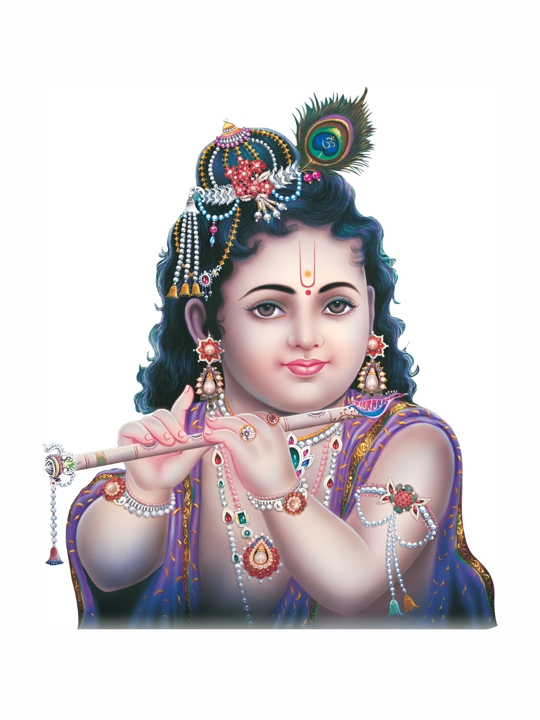 

Aquire Beige & Purple Baal Krishna Printed Self-Adhesive Wall Sticker