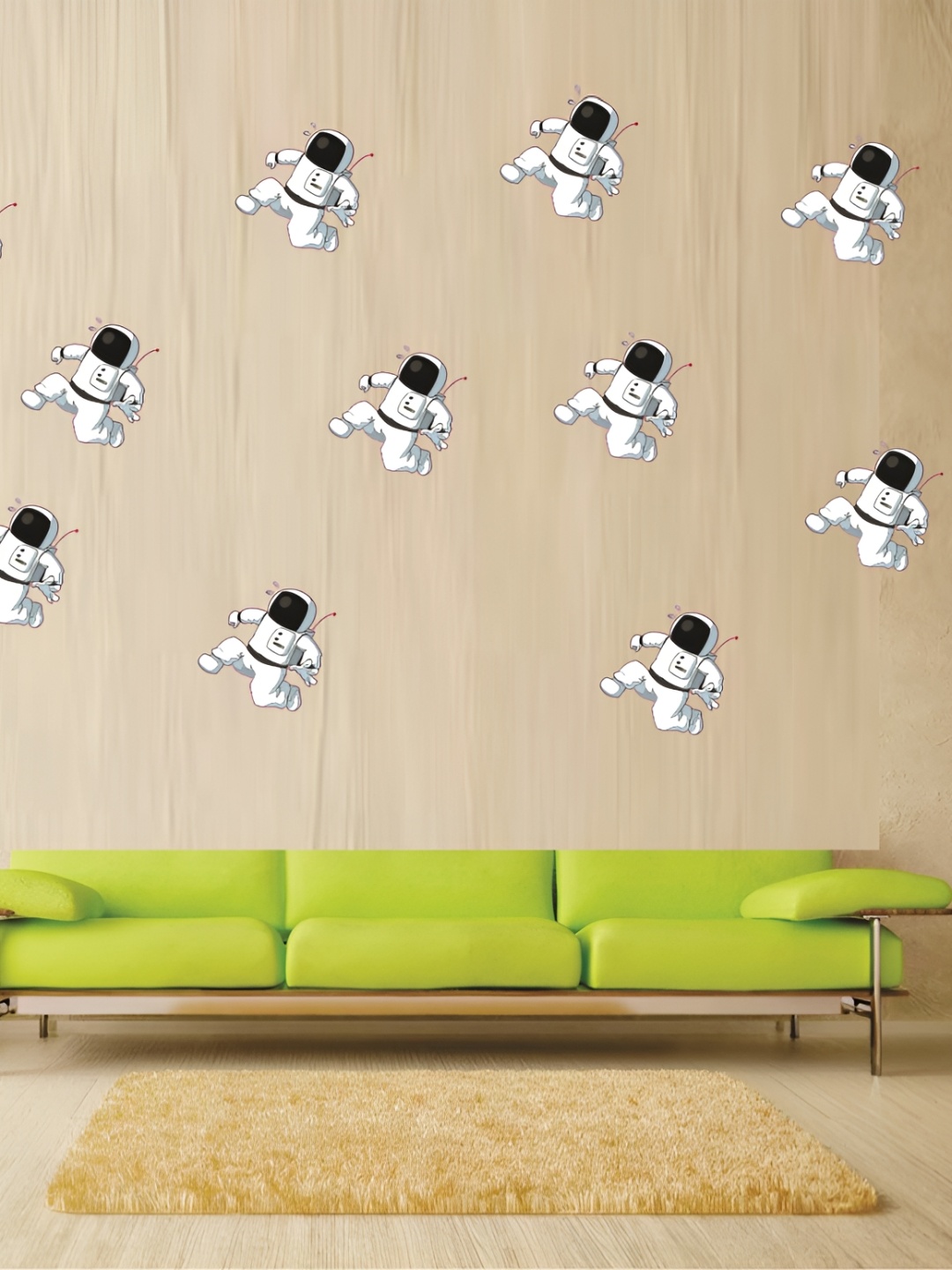 

Aquire White & Black Mini Astronaut Printed Long Lasting Wall Sticker