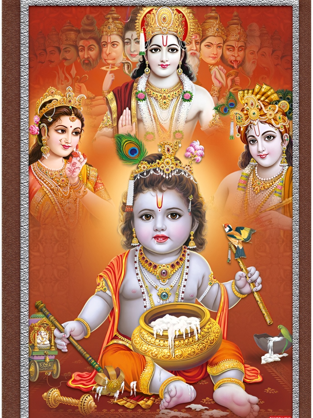 

Aquire Orange & Yellow Religious Wall Sticker