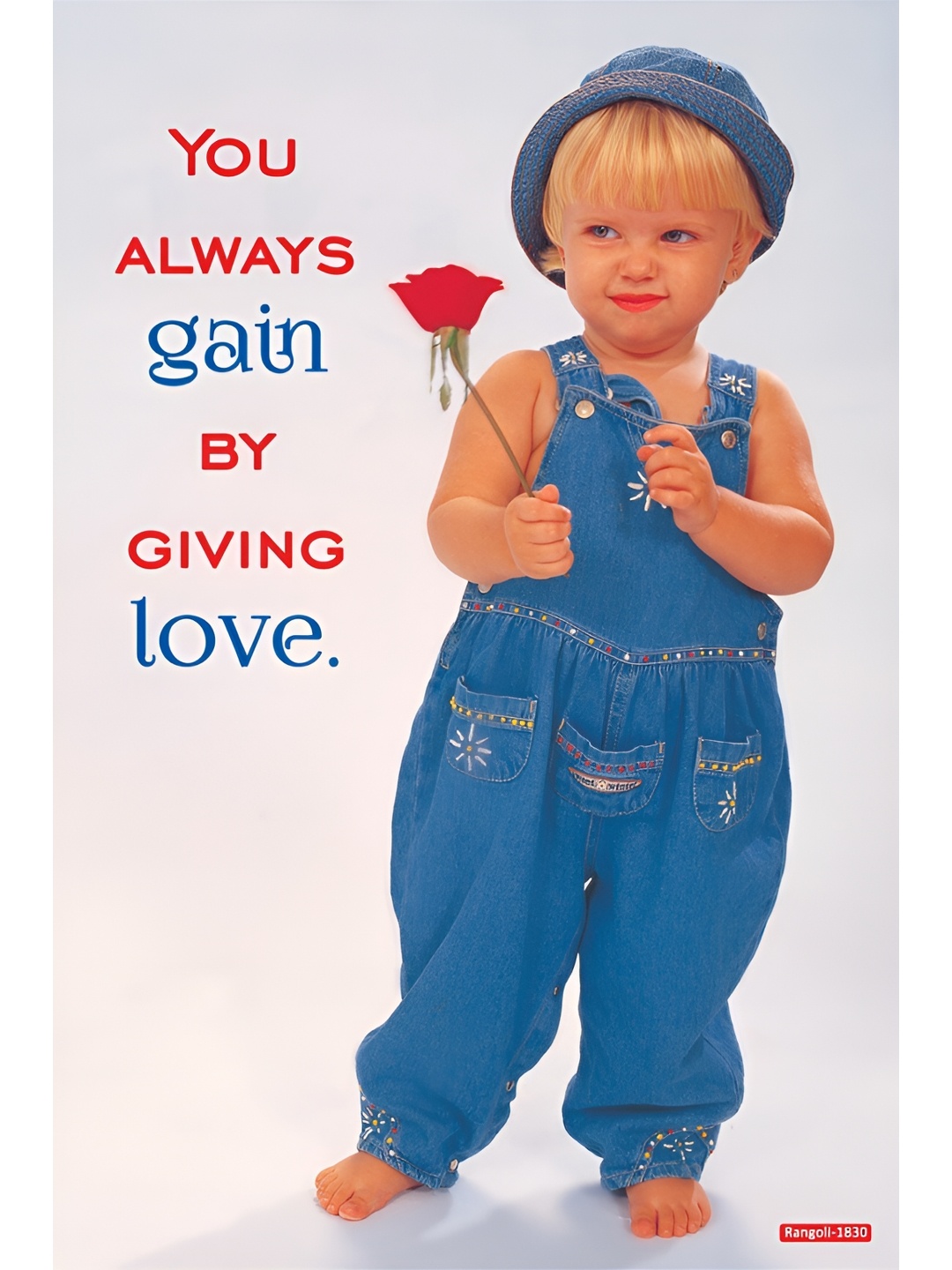 

Aquire Blue & Pink Boy with Rose & Quotes Sparkle Wall Sticker