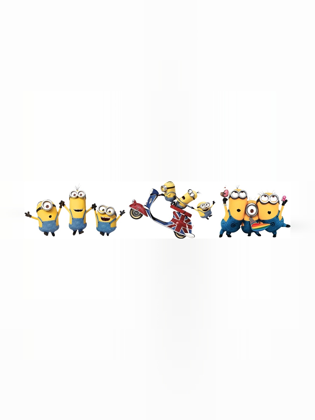 

Aquire god & god's Blue & Yellow Minion Printed Self-Adhesive Wall Sticker