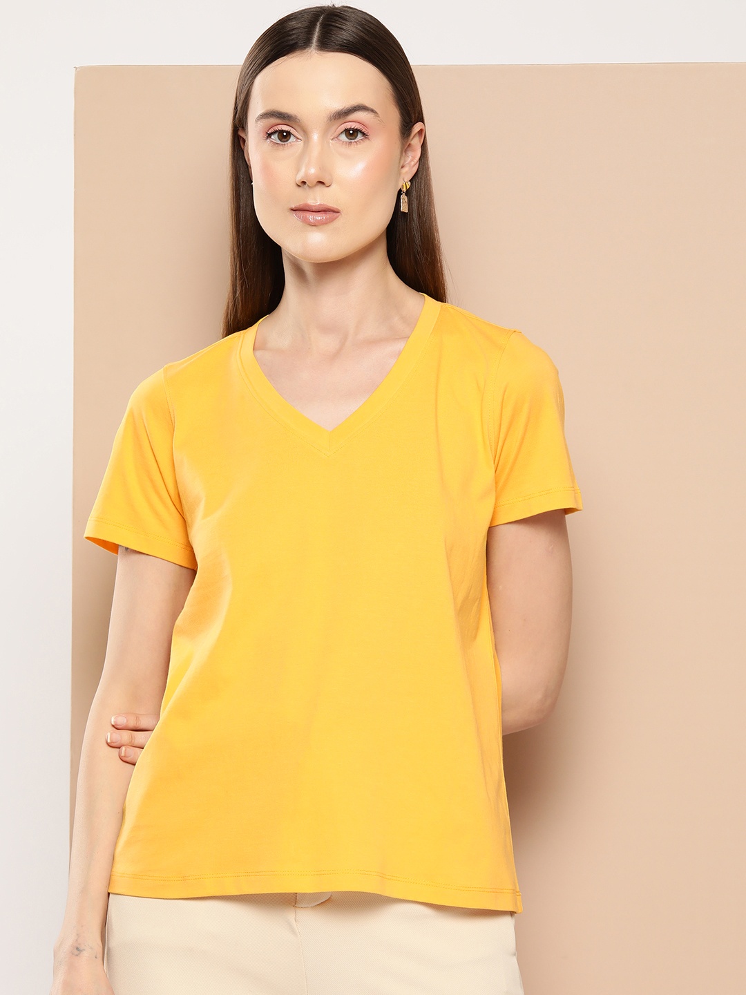 

Chemistry Pure Cotton T-shirt, Yellow