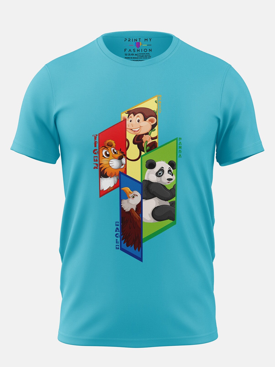 

Print My Fashion Boys Printed Applique T-shirt, Blue