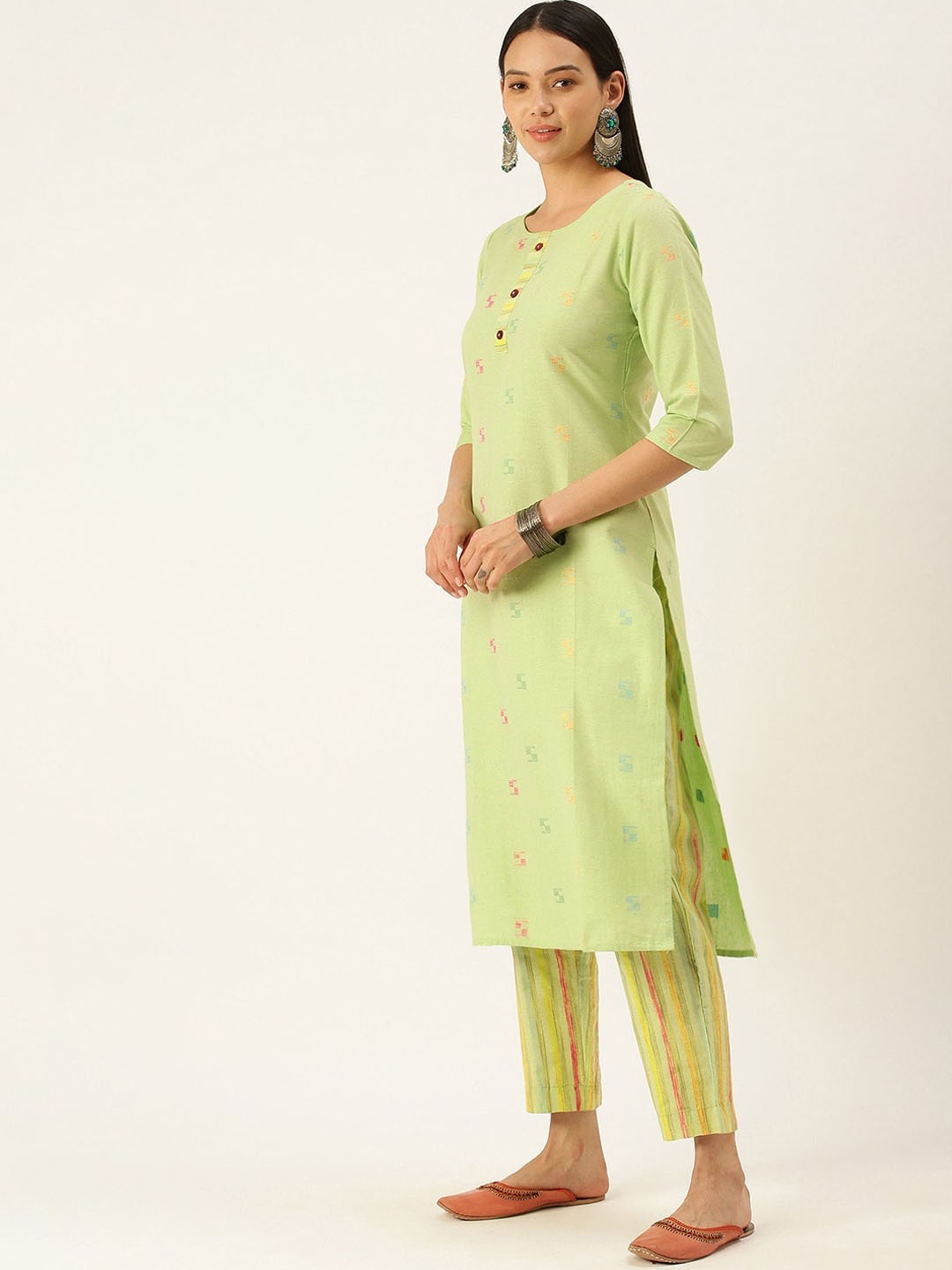 

Shaily Regular Kurta with Trouser, Green