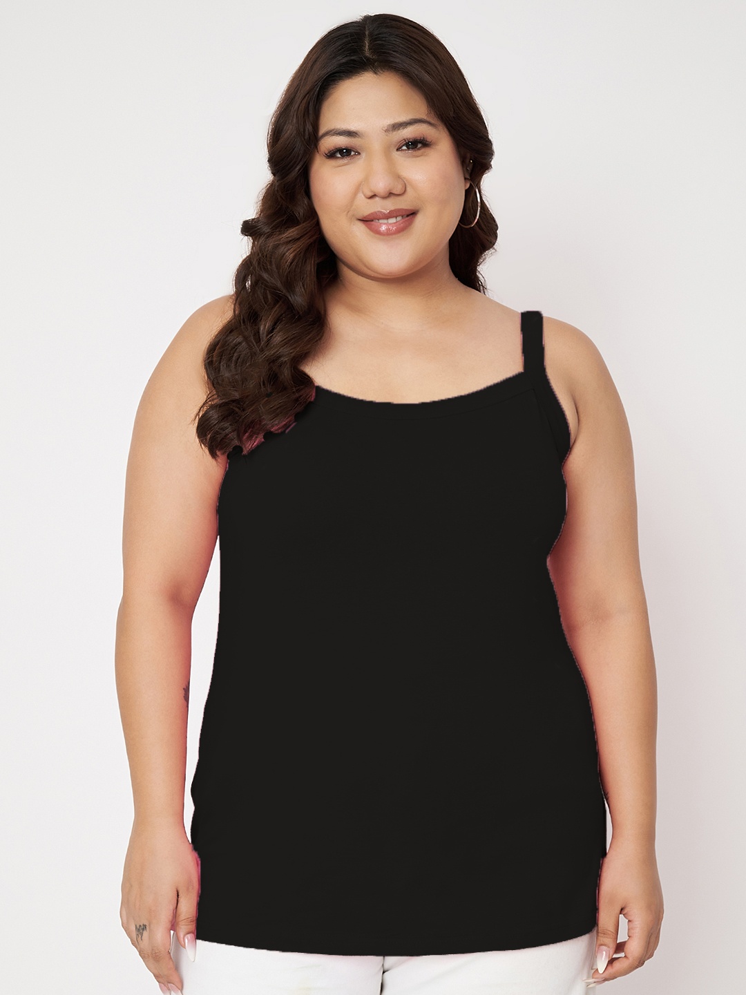 

BRINNS Plus Size Non-Padded Camisole, Black
