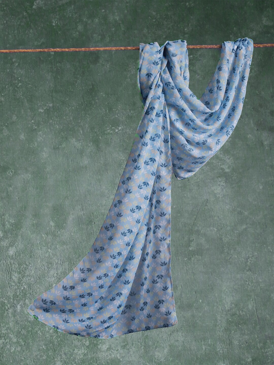 

CrossKulture Floral Printed Scarf, Blue