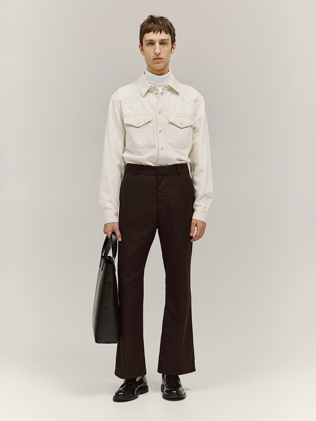 

H&M Pure Cotton Regular Fit Denim Shirt, White