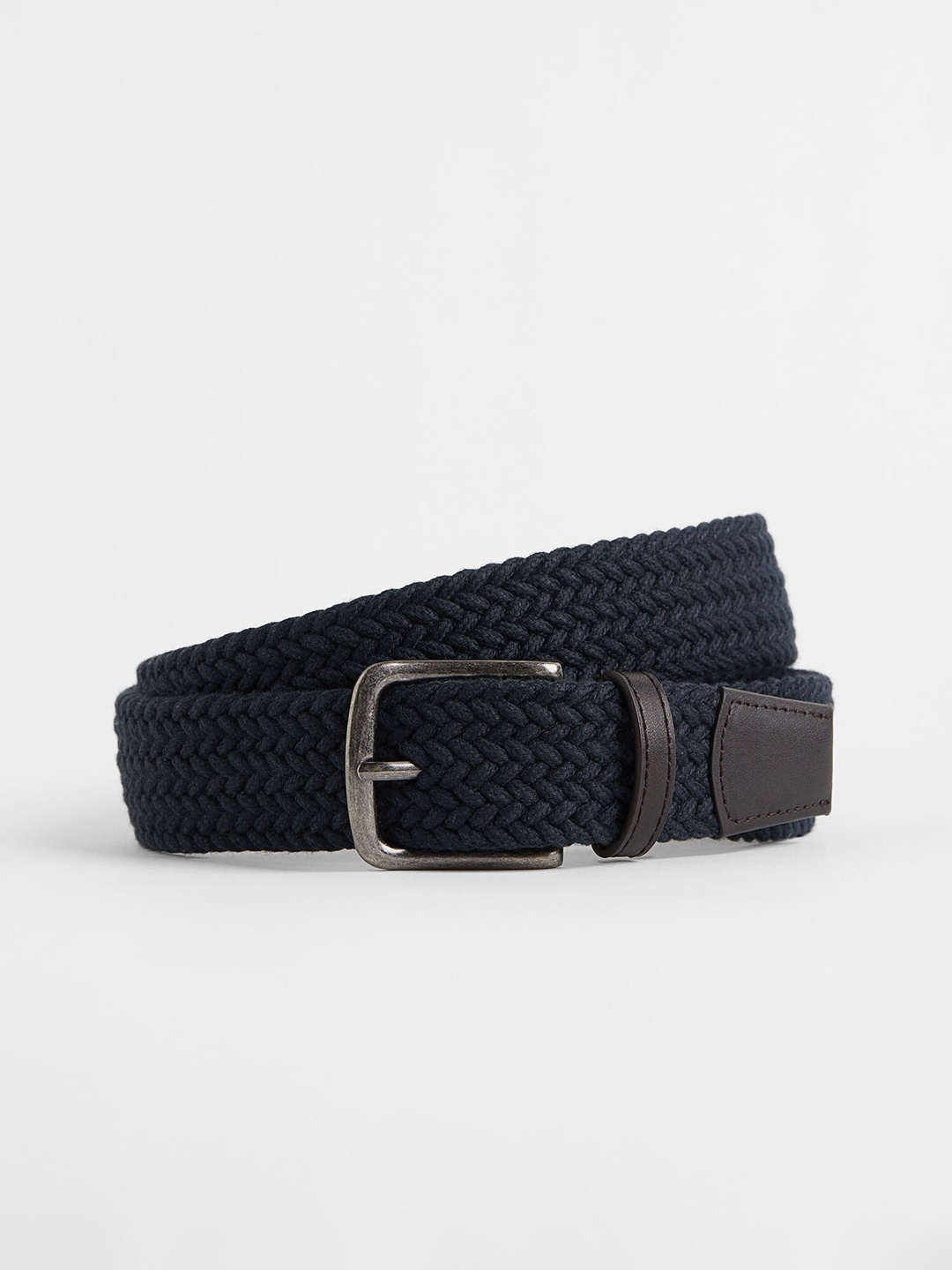 

H&M Men Braided Belt, Blue