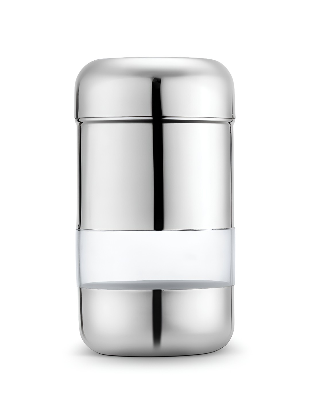 

Classic Essentials Silver-Toned & Transparent Dishwasher Safe Canister 1 L