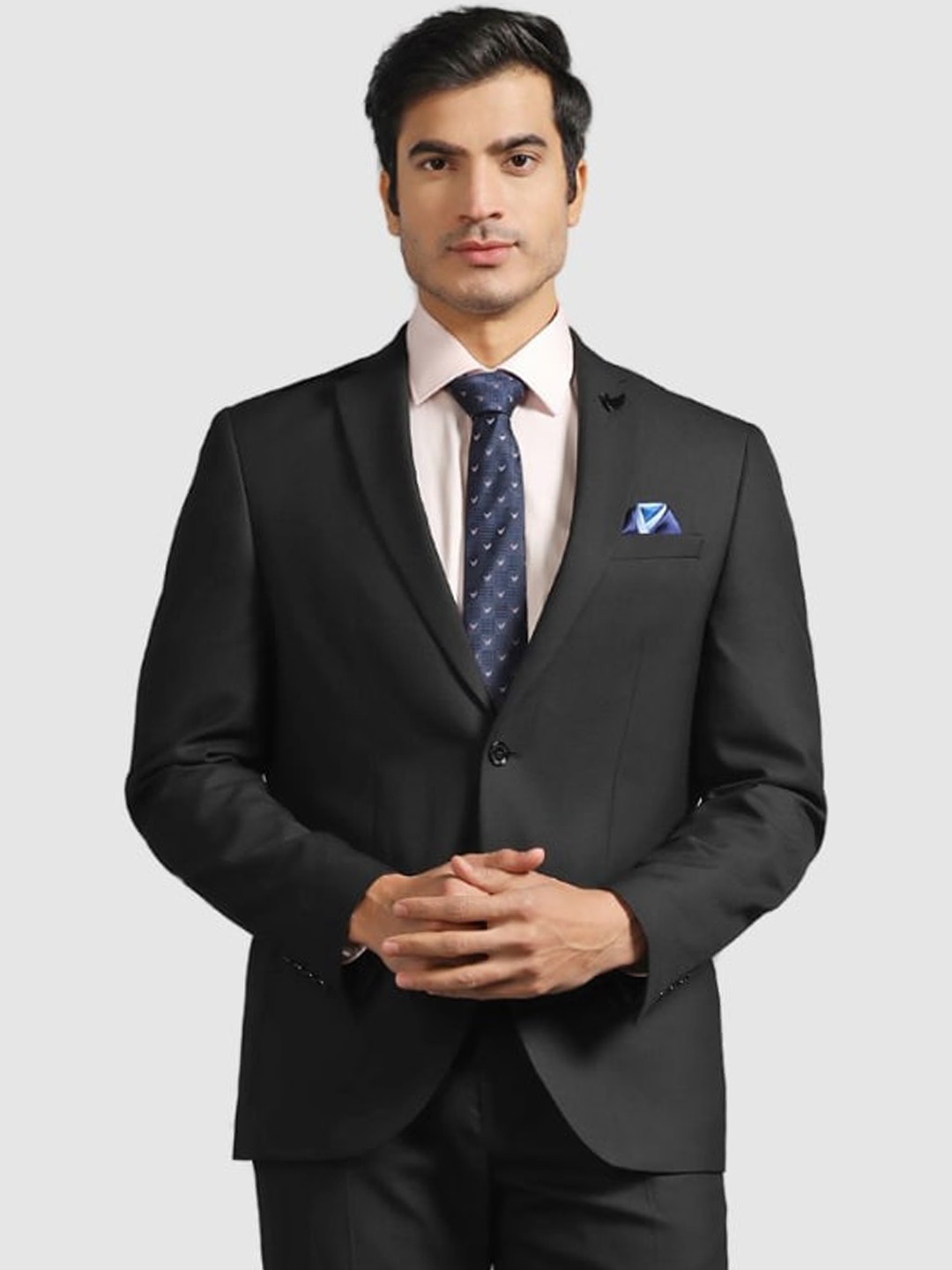 

Blackberrys Single-Breasted Slim-Fit 2-Pc Suits, Black